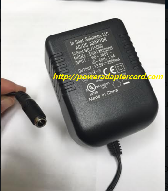 NEW AC Adapter 13.8V 2900MA For In Seat Solutions LLC No: # 15060 Model: SWG1382900H Power Supply